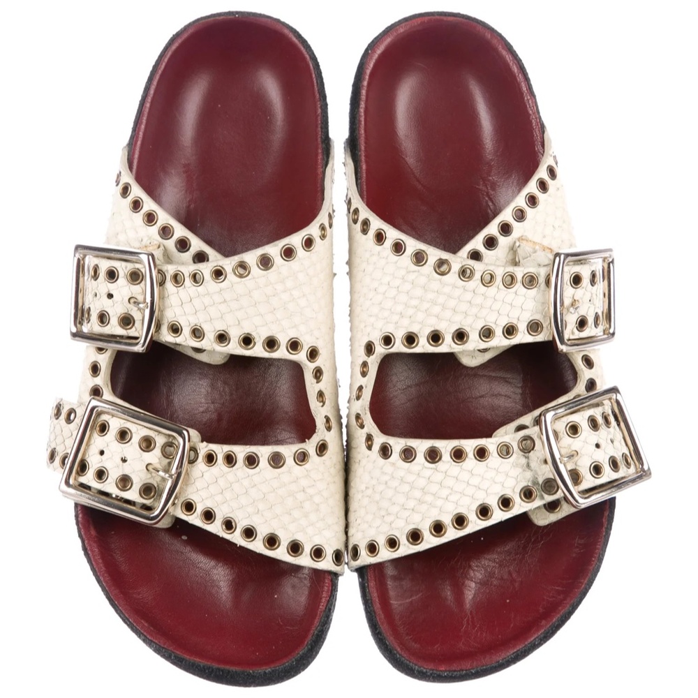 Isabel Marant Lennyo embossed snakeskin sandal 7.5